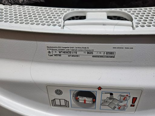 Trockner Typenschild Siemens Trockner